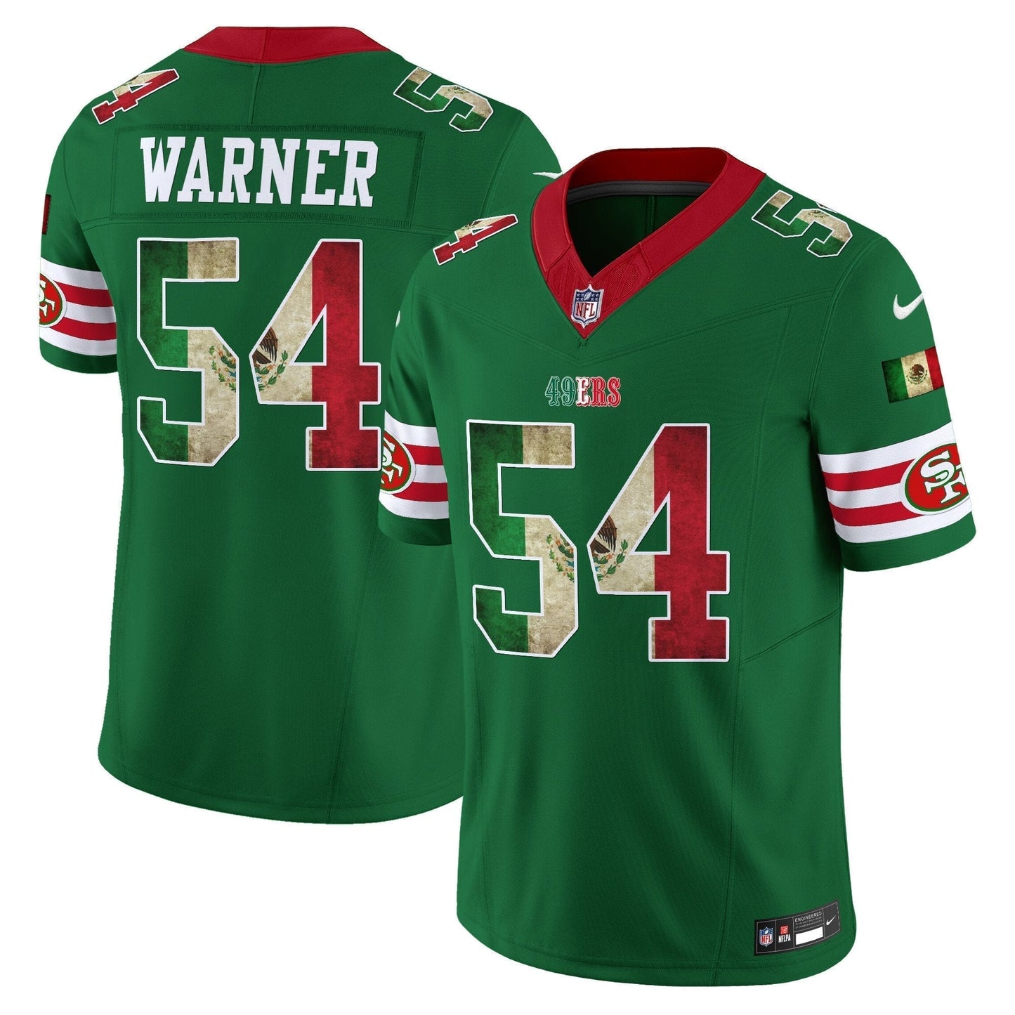 49ers Mexico 80th Anniversary & 5X Champs Jersey - Stitched