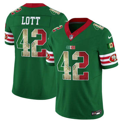 49ers Mexico 80th Anniversary & 5X Champs Jersey - Stitched