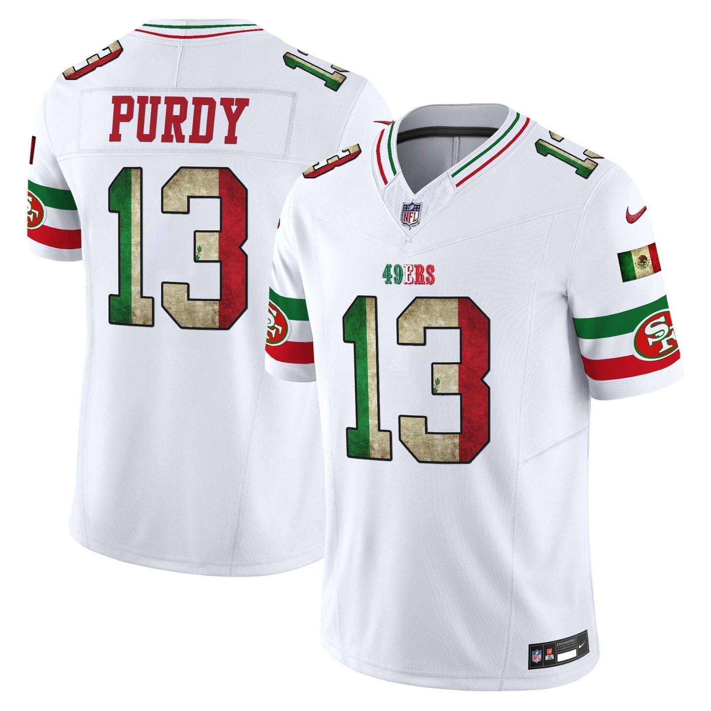 49ers Mexico 80th Anniversary & 5X Champs Jersey - Stitched