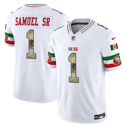 Men's 49ers Mexico Vapor Limited Jersey V4 - All Stitched