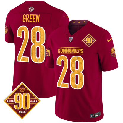 Men's Washington Commanders 90th Anniversary Vapor Limited Jersey V4 - All Stitched