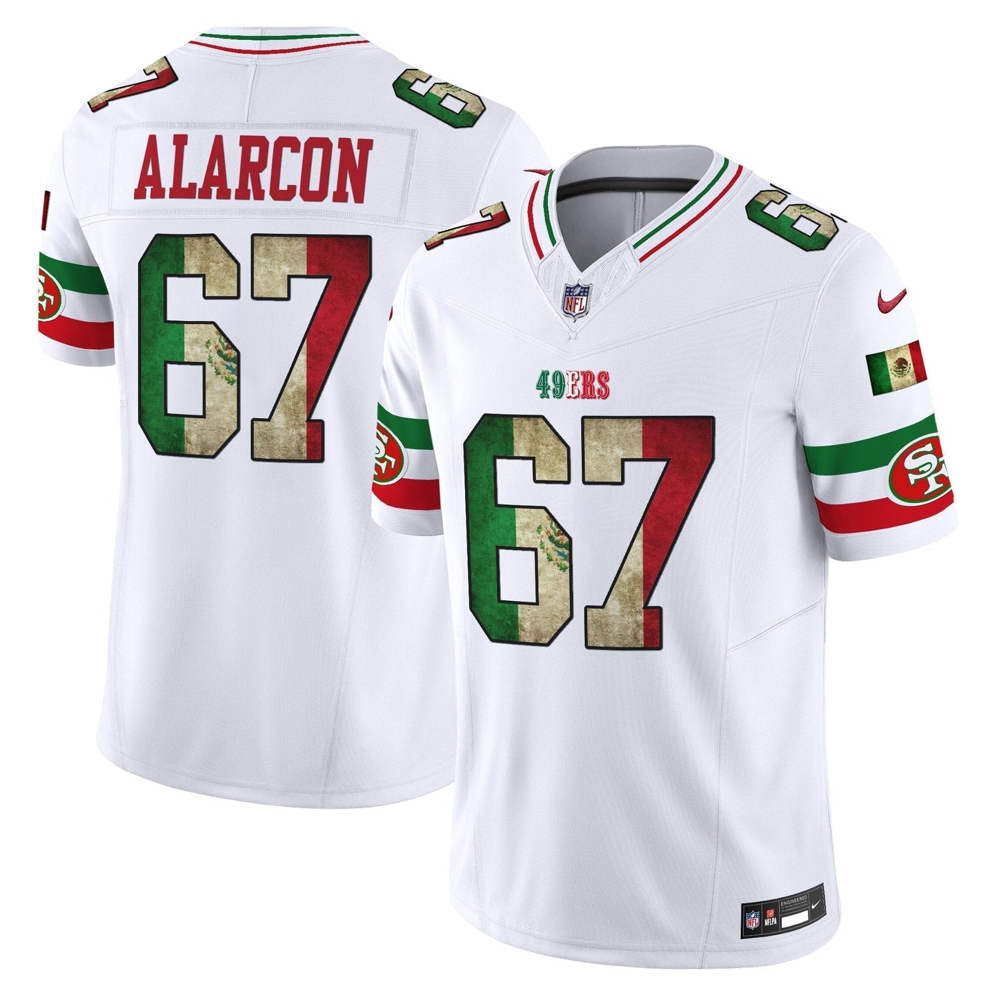 49ers Mexico 80th Anniversary & 5X Champs Jersey - Stitched