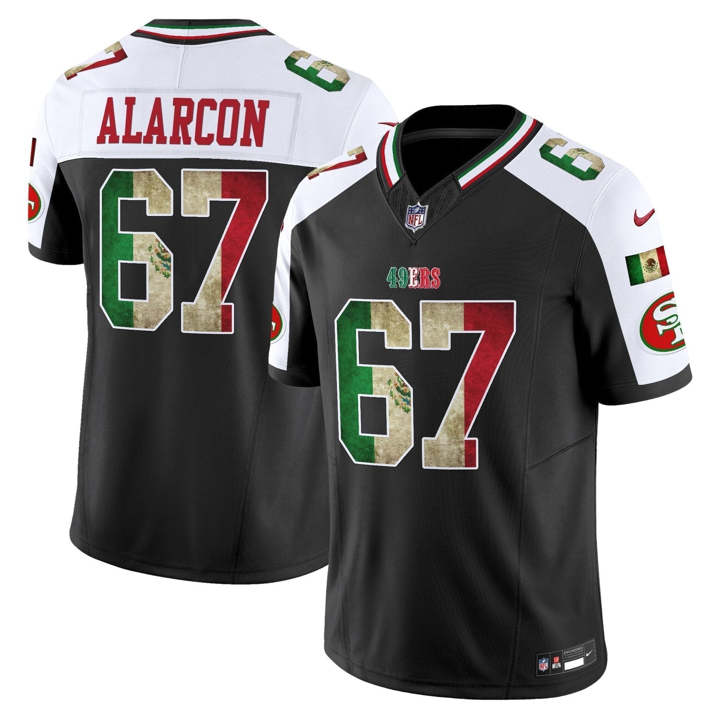 49ers Mexico 80th Anniversary & 5X Champs Jersey - Stitched
