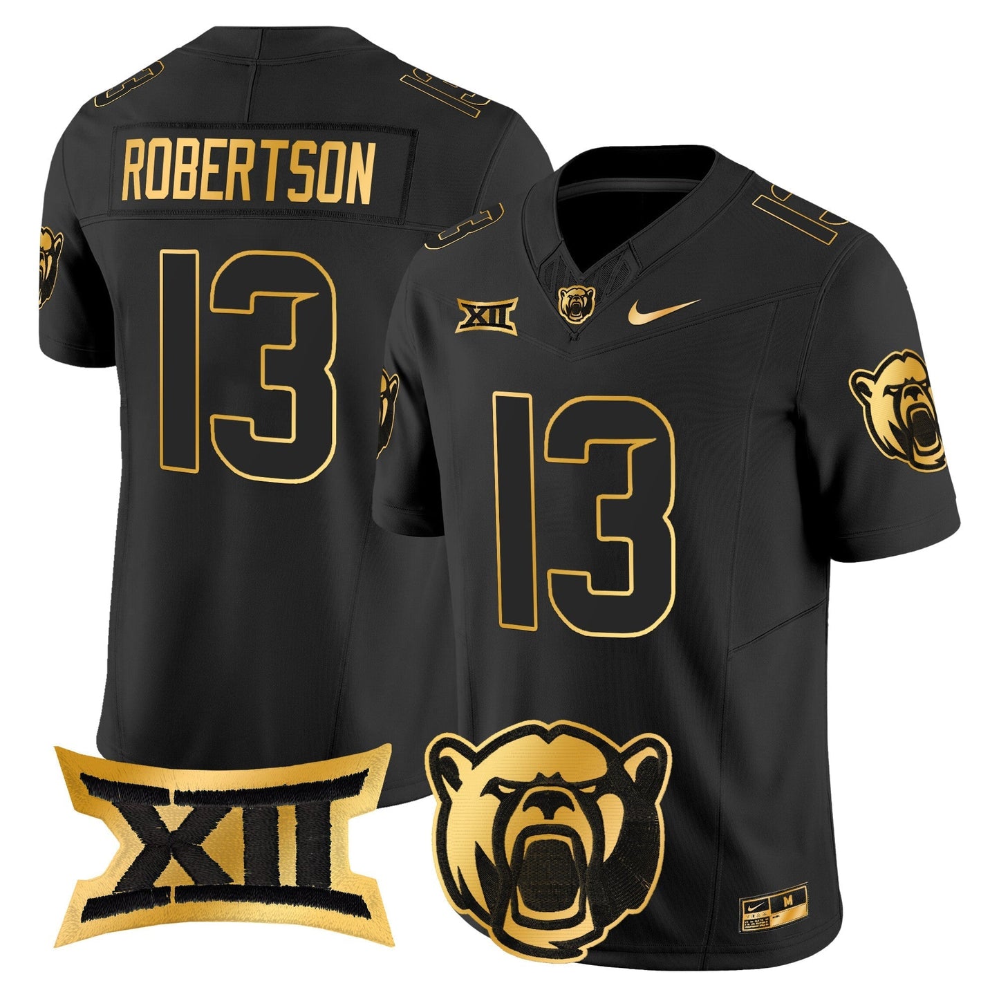Baylor Bears 2024 Gold Vapor Limited Jersey - All stitched