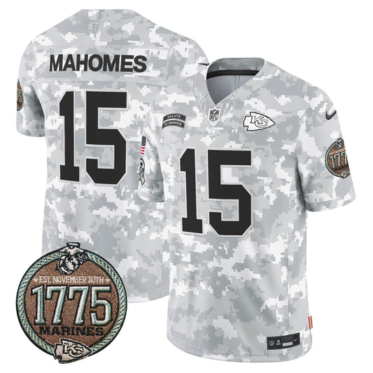 Chiefs 2024 Salute to Service Establishment Year Patch Vapor Limited Jersey - Stitched
