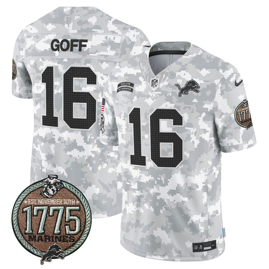 DET 2024 Salute to Service Establishment Year Patch Vapor Limited Jersey - Stitched