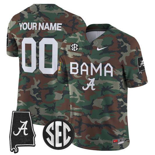 BAMA 2024 Military Vapor Limited Custom Jersey - Stitched
