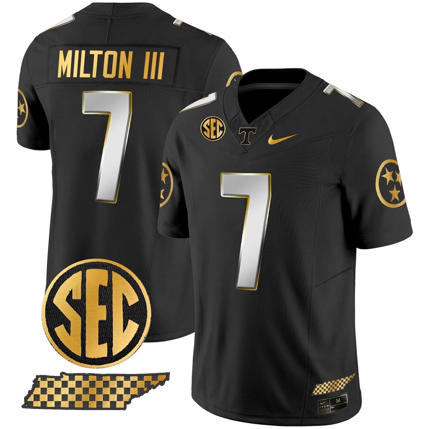TENN 2024 Gold Vapor Limited Jersey V2 - All Stitched