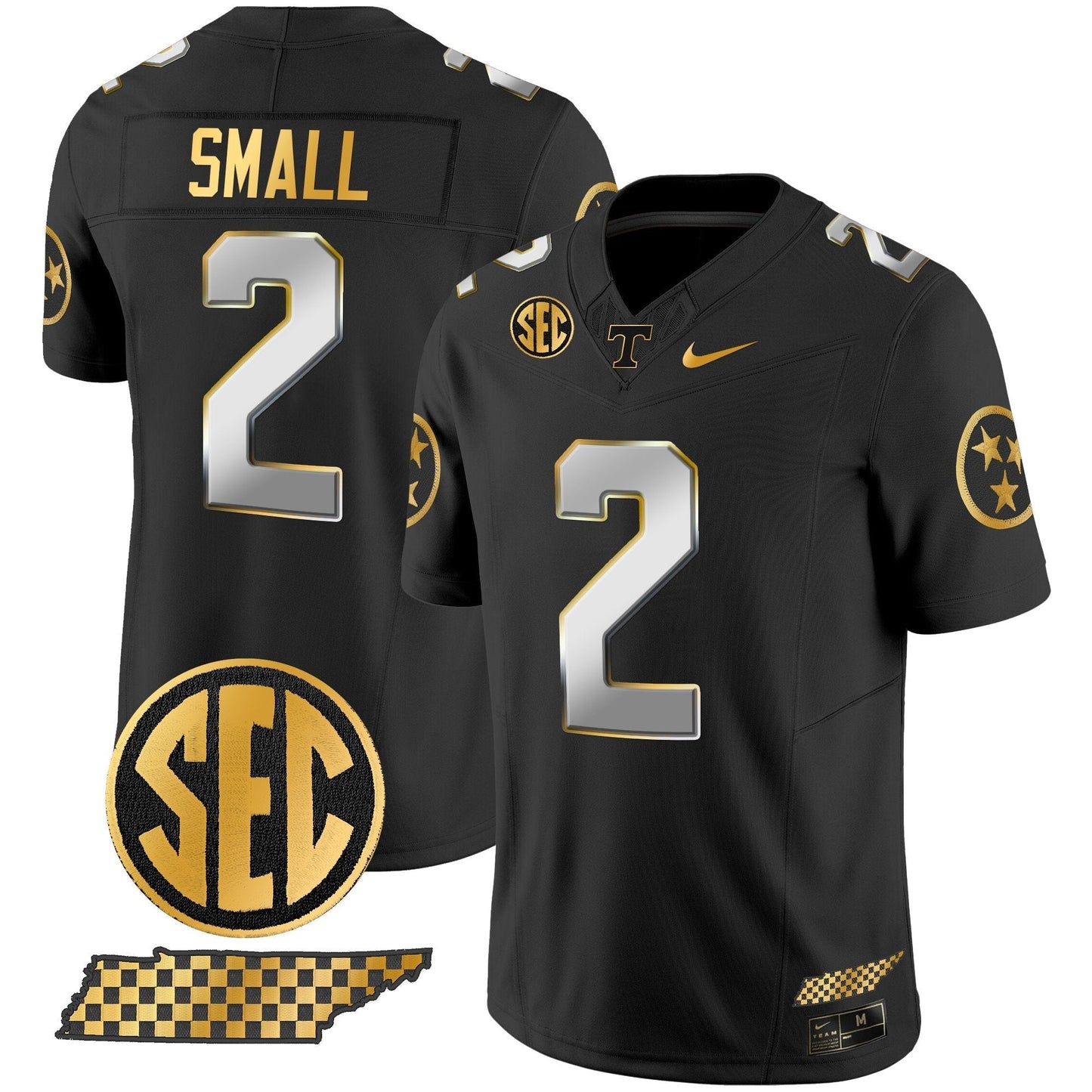 TENN 2024 Gold Vapor Limited Jersey V2 - All Stitched