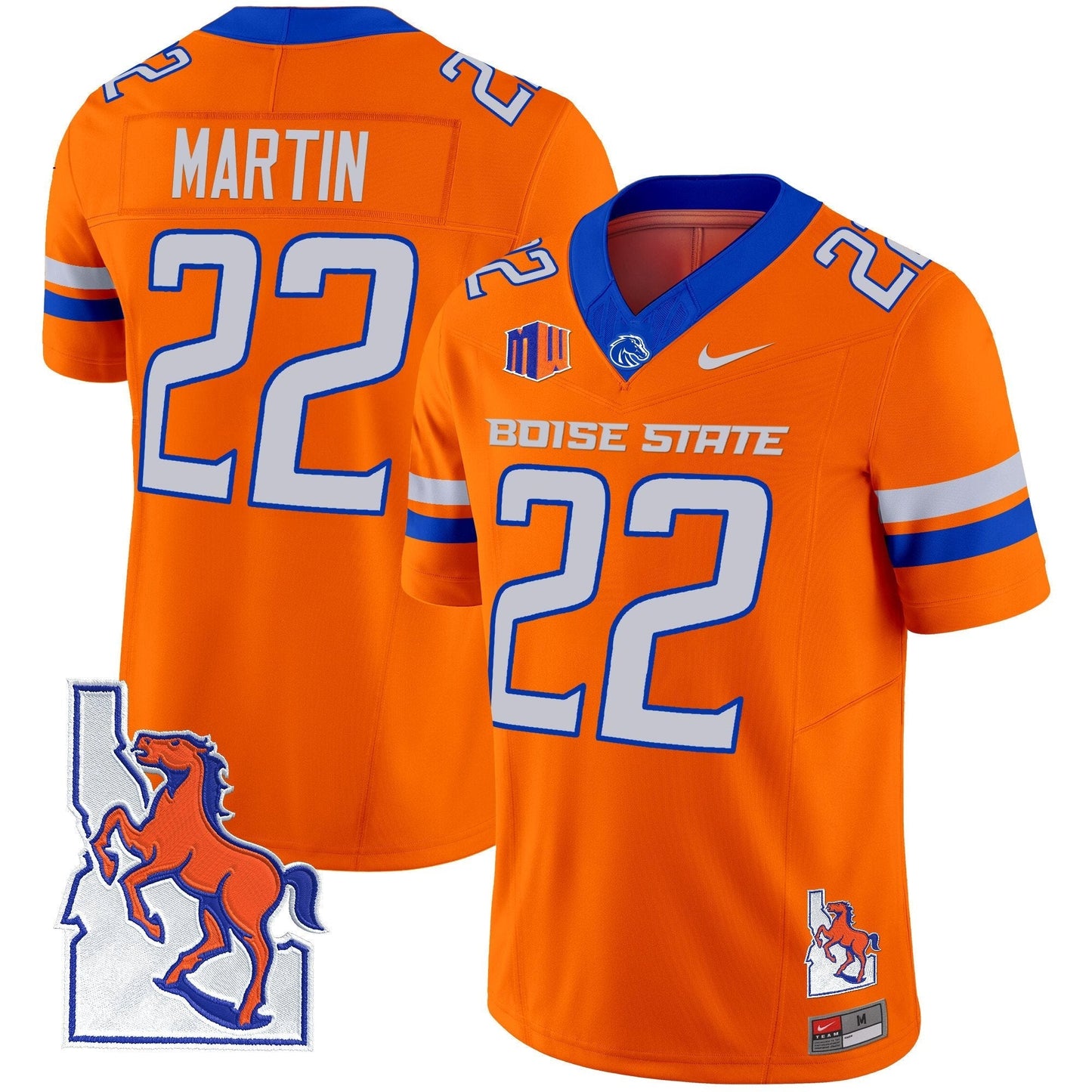 BSU 2024 Map Patch Vapor Limited Jersey - All Stitched
