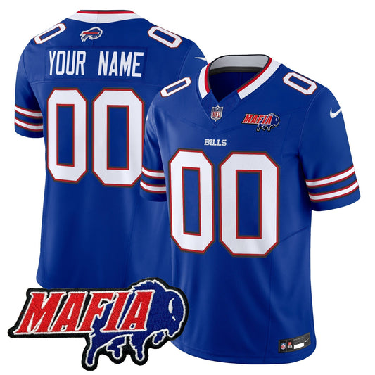BUF 2024 Bills Mafia Patch Vapor Limited Custom Jersey - Stitched