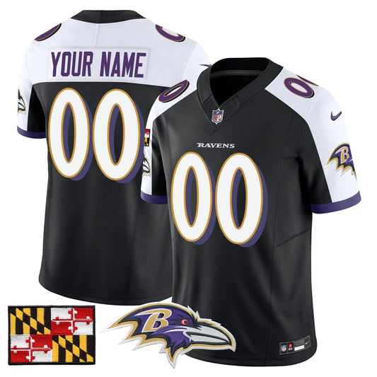 BAL 2024 Maryland Flag Vapor Limited Custom Jersey - Stitched