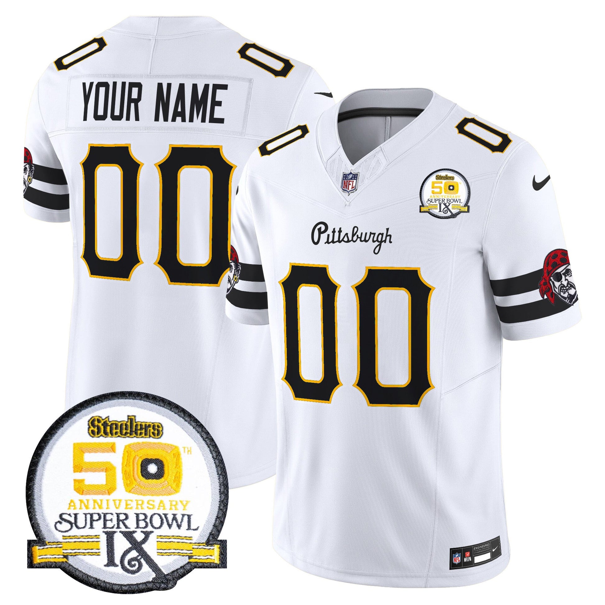 Pittsburgh Steelers 2024 Vapor Limited Custom Jersey - All Stitched