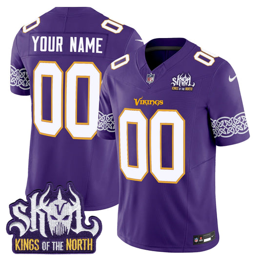 MIN King Of The North Patch Throwback Vapor Limited Custom Jersey V2 - Stitched