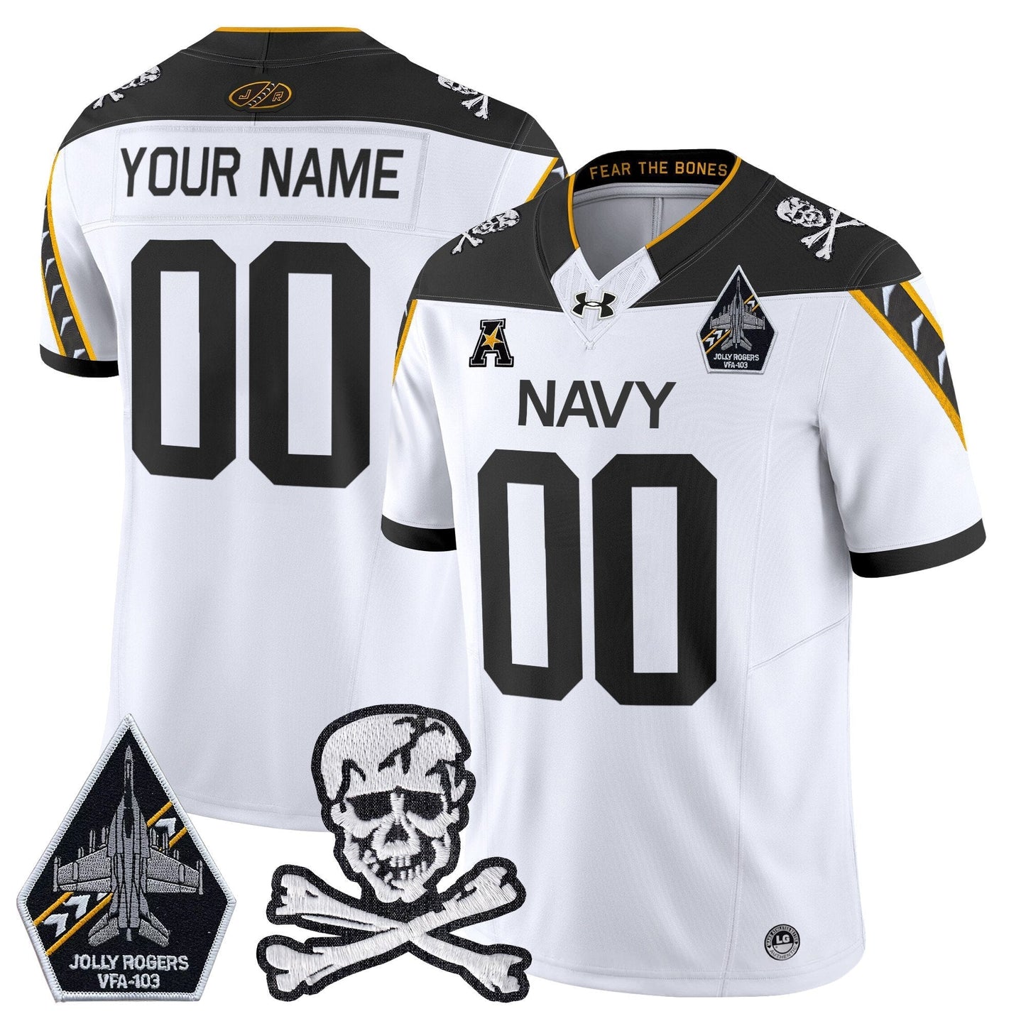 Navy MID 2024 Vapor Limited Custom Jersey - All Stitched