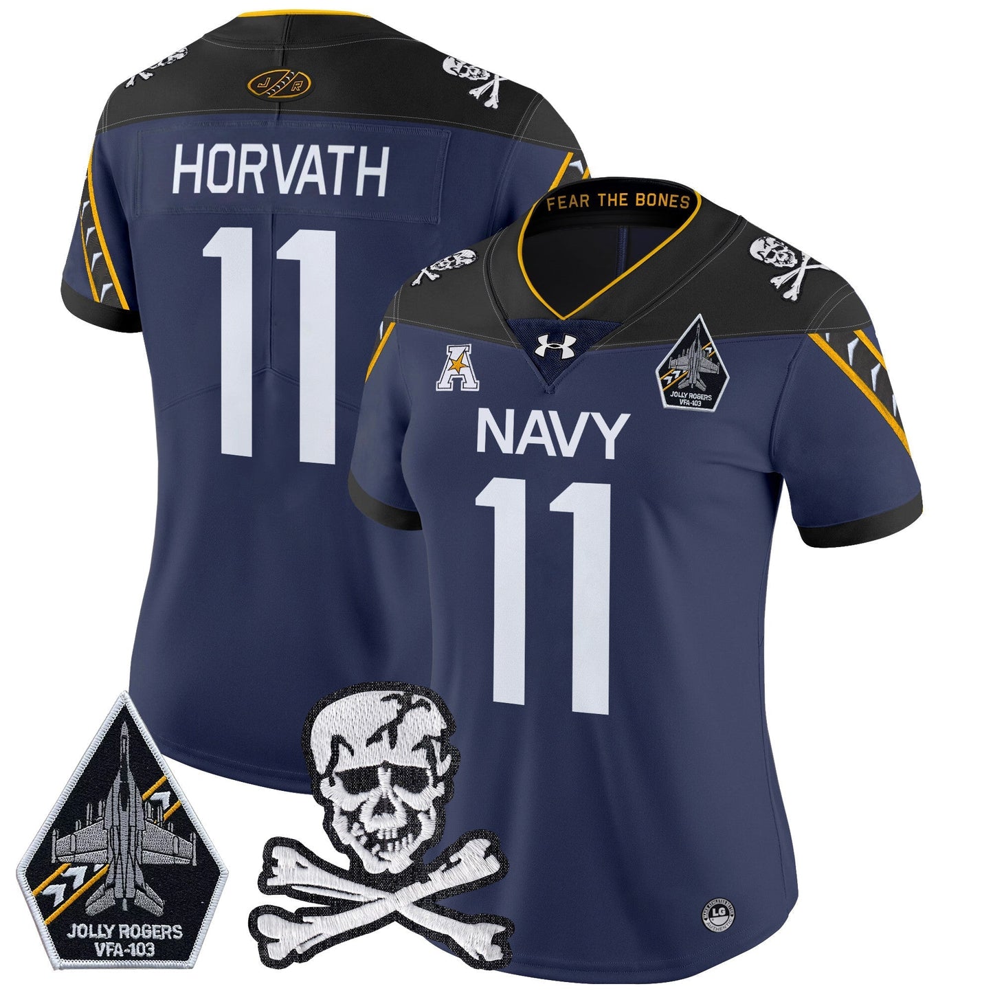 Women Navy MID 2024 Vapor Limited Jersey - All Stitched