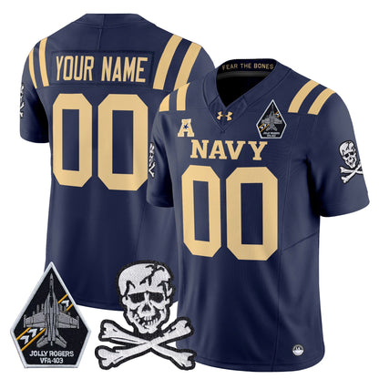 Navy MID 2024 Vapor Limited Custom Jersey V3 - All Stitched