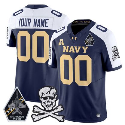 Navy MID 2024 Vapor Limited Custom Jersey V3 - All Stitched