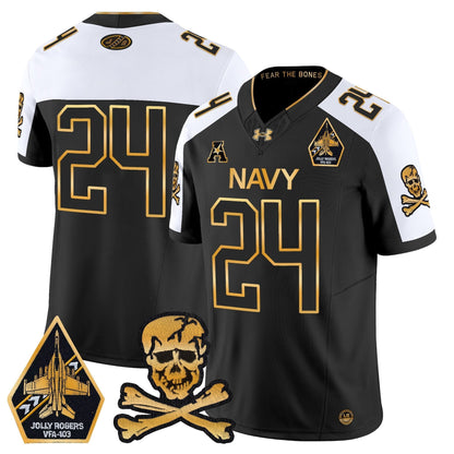 Navy MID 2024 Gold Vapor Limited Jersey - All Stitched