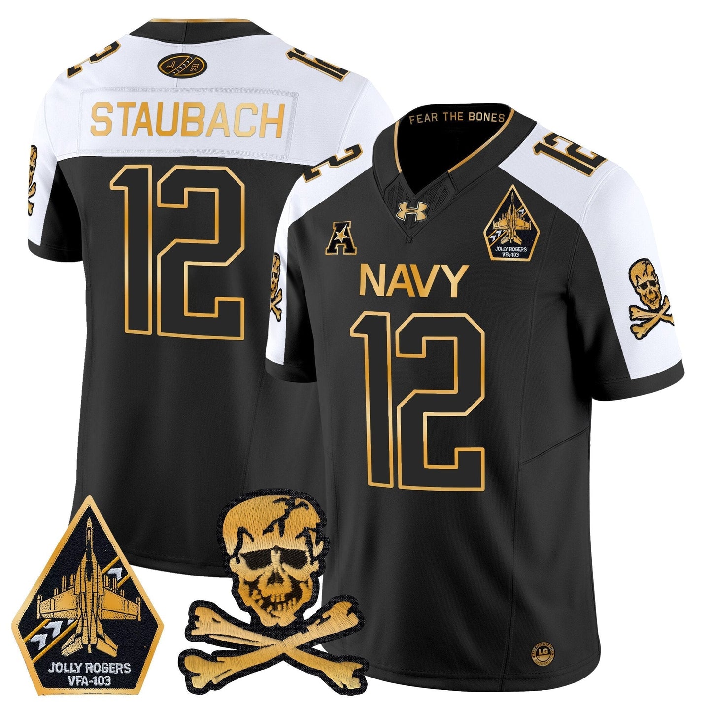Navy MID 2024 Gold Vapor Limited Jersey - All Stitched