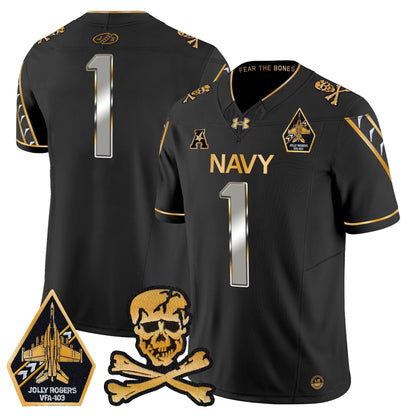 Navy MID 2024 Gold Vapor Limited Jersey - All Stitched