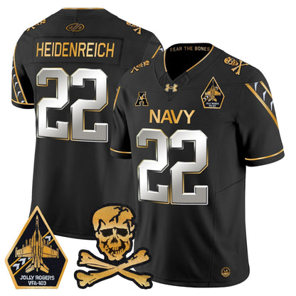 Navy MID 2024 Gold Vapor Limited Jersey - All Stitched