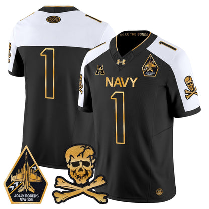 Navy MID 2024 Gold Vapor Limited Jersey - All Stitched
