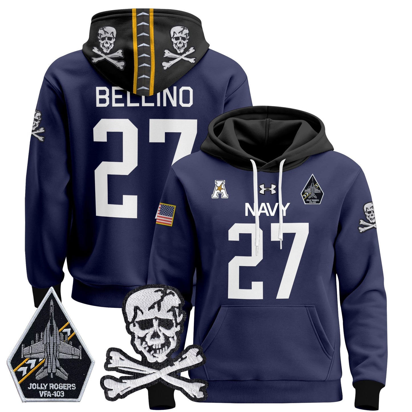 Navy MID 2024 Pullover Hoodie V2