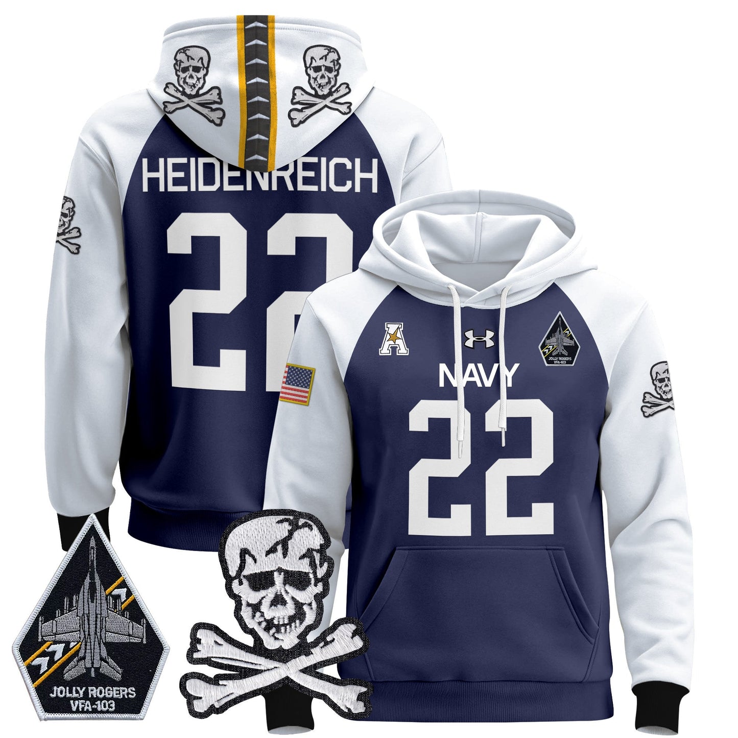 Navy MID 2024 Pullover Hoodie V2