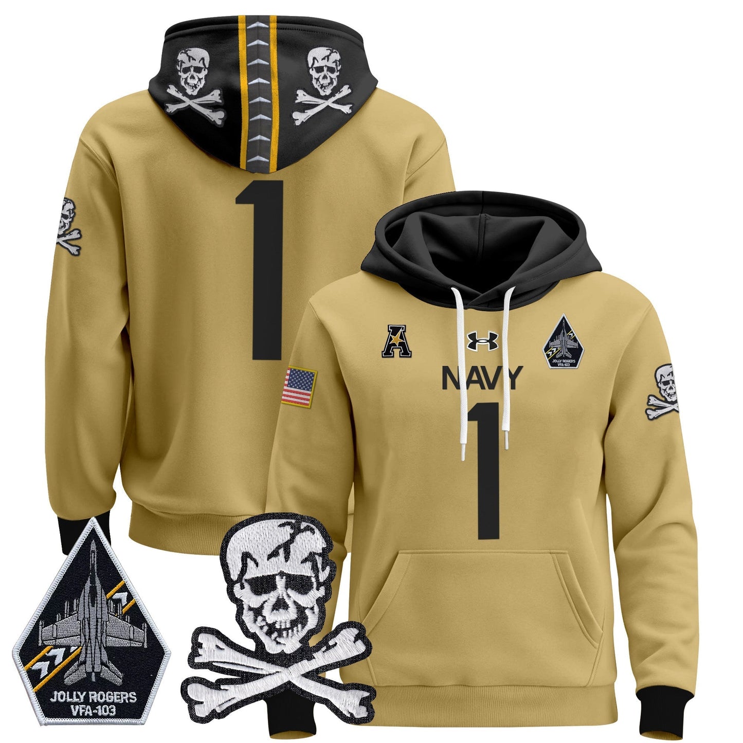 Navy MID 2024 Pullover Hoodie V2
