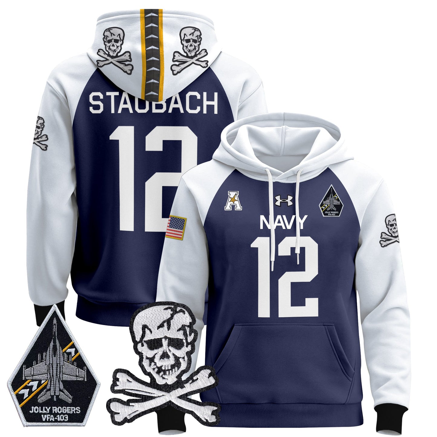 Navy MID 2024 Pullover Hoodie V2