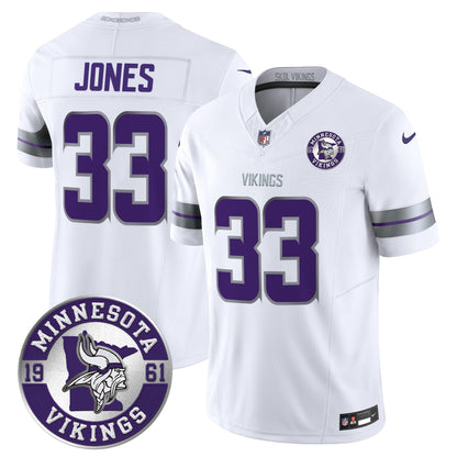 Men's Minnesota Vikings 2024 Vapor Limited Jersey - Est. 1961 Patch - All Stitched