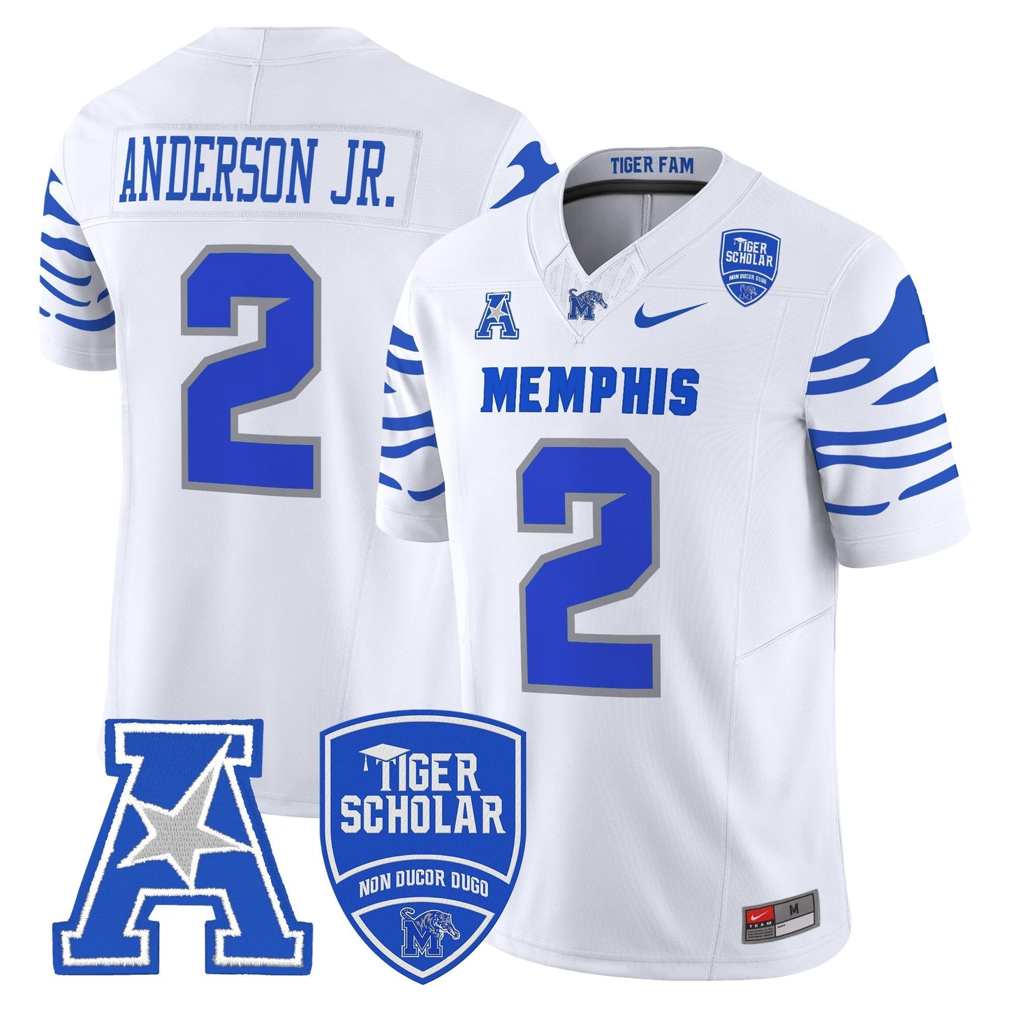 Memphis Tigers 2024 Vapor Limited Jersey - All Stitched