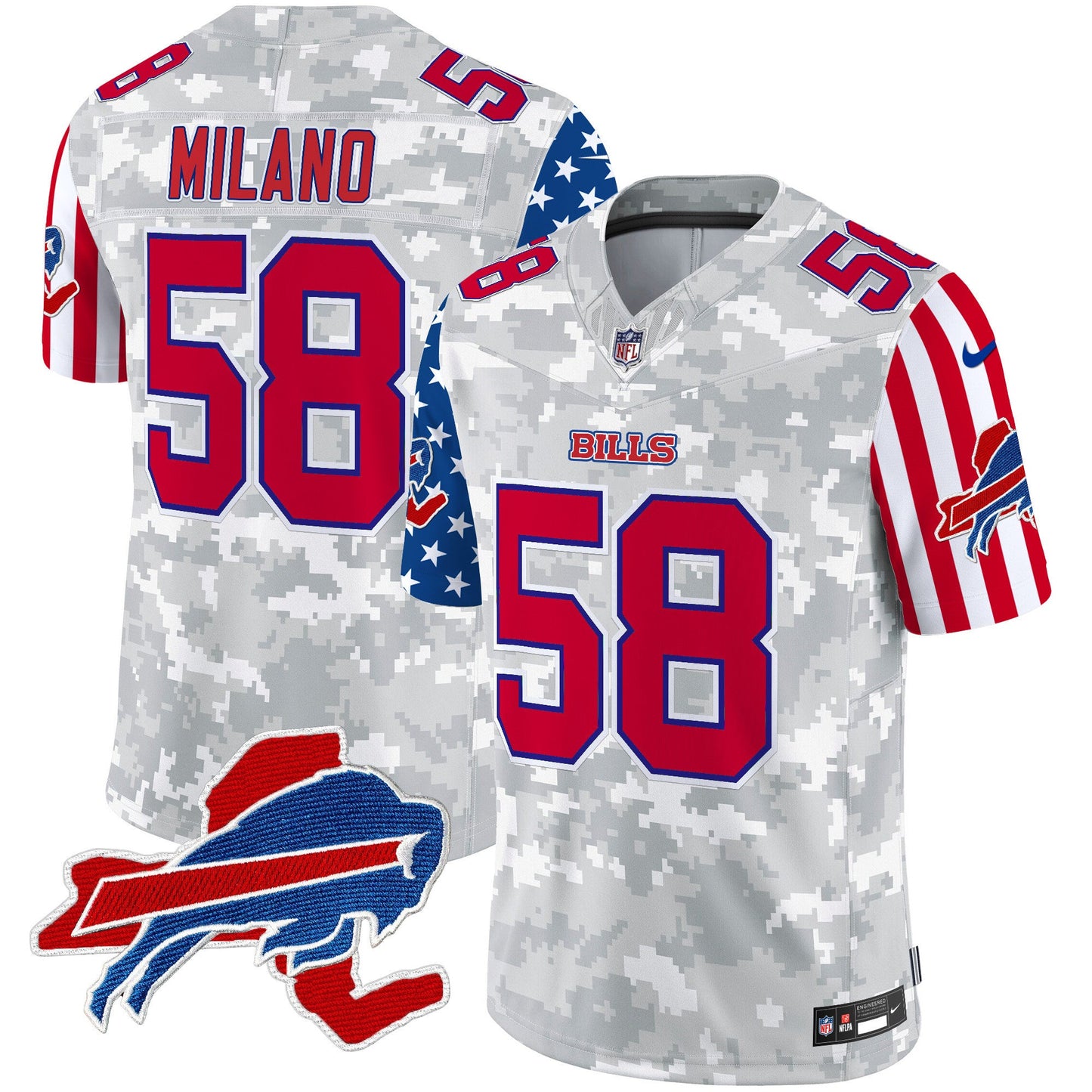 Men's Bills American Style Vapor Limited Jersey - All Stitched