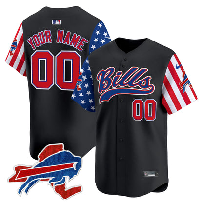 Buffalo Bills 2024 American Style Vapor Baseball Custom Jersey - All Stitched
