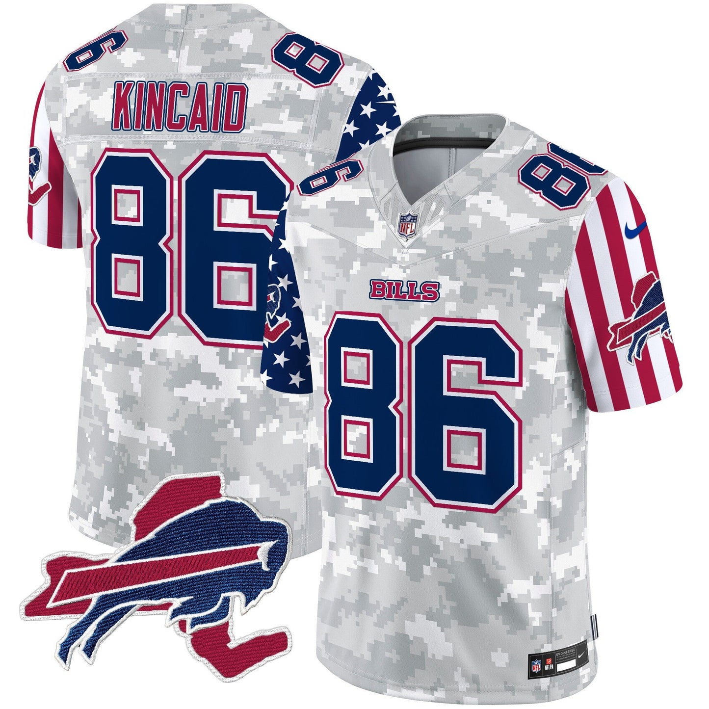 Men's Bills American Style Vapor Limited Jersey V2 - All Stitched