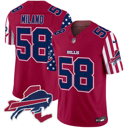 Men's Bills American Style Vapor Limited Jersey V2 - All Stitched