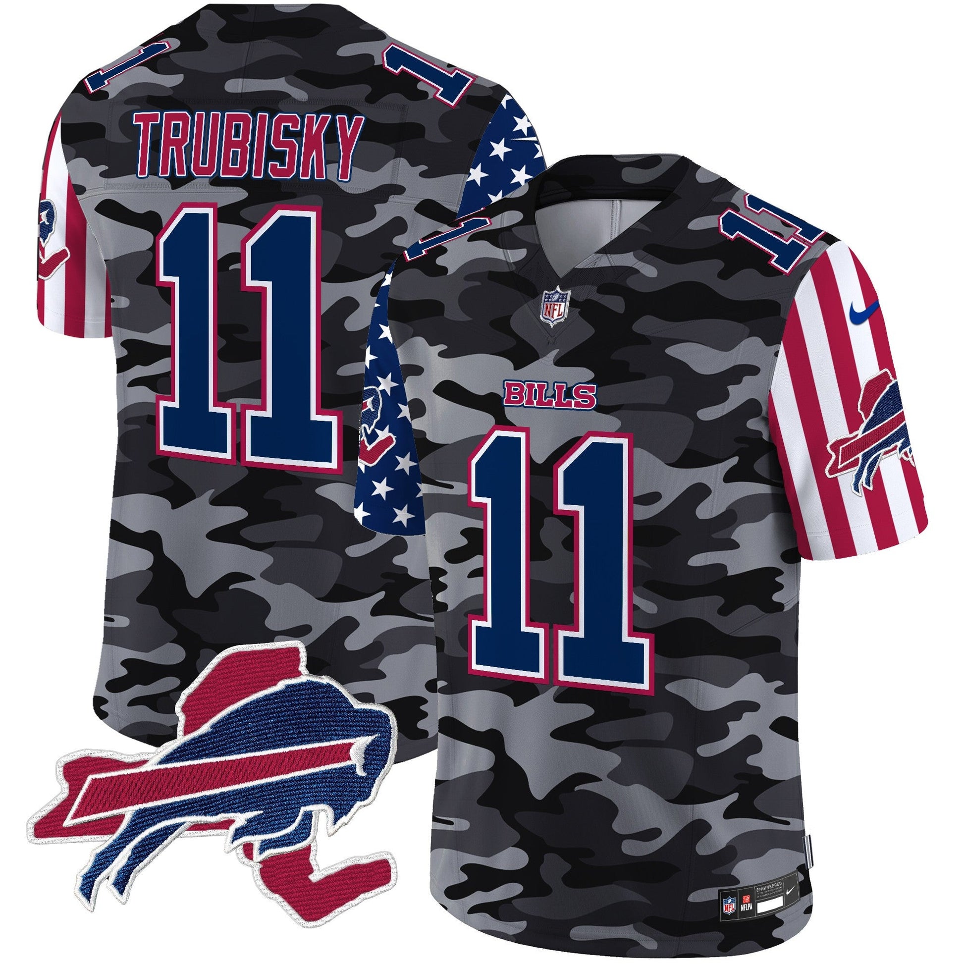 Men's Bills American Style Vapor Limited Jersey V2 - All Stitched