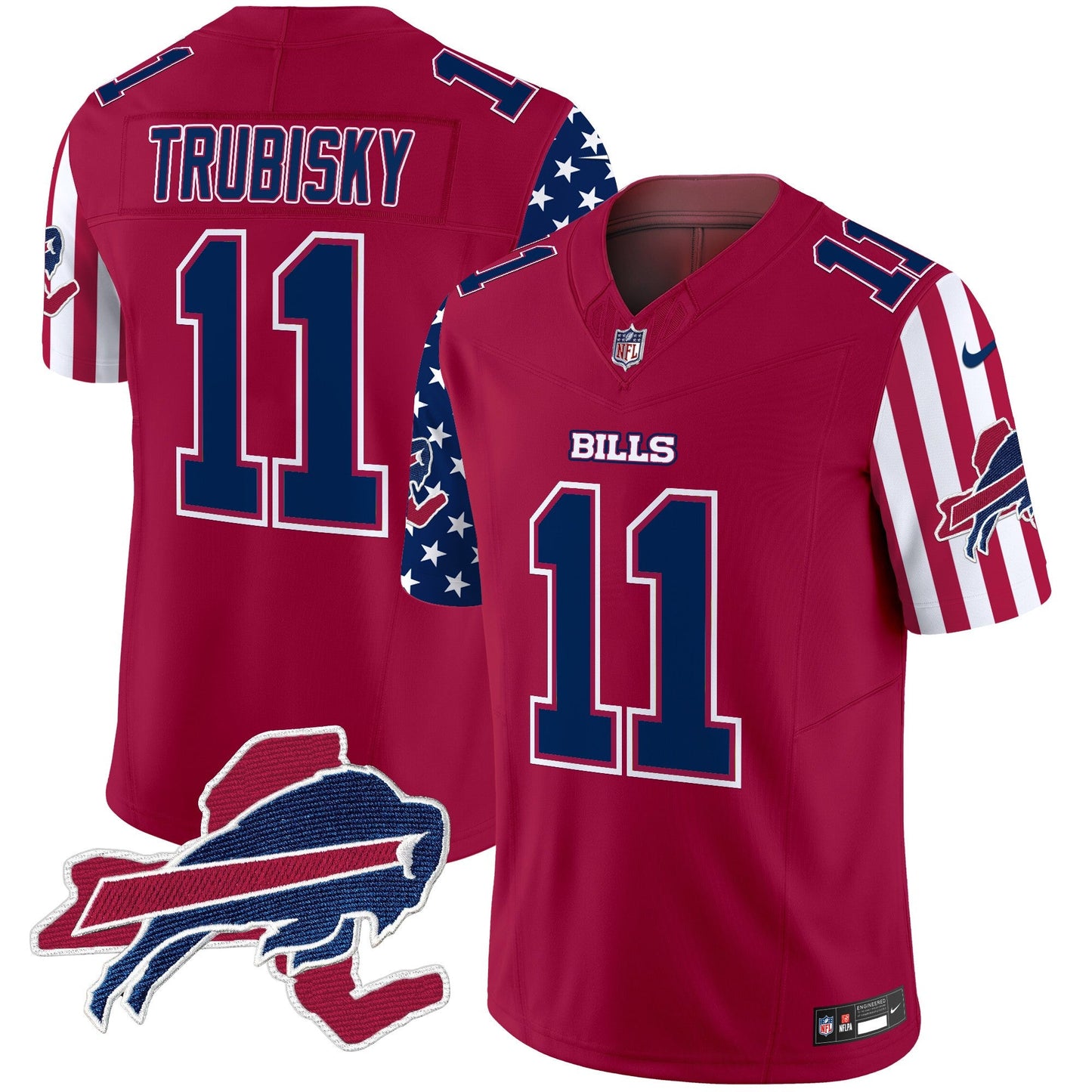 Men's Bills American Style Vapor Limited Jersey V2 - All Stitched