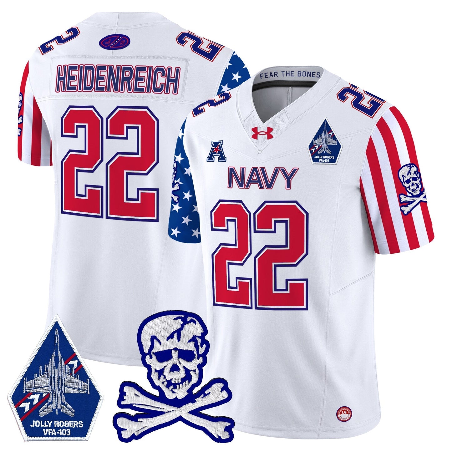 Navy MID 2024 American Style Vapor Limited Jersey - All Stitched