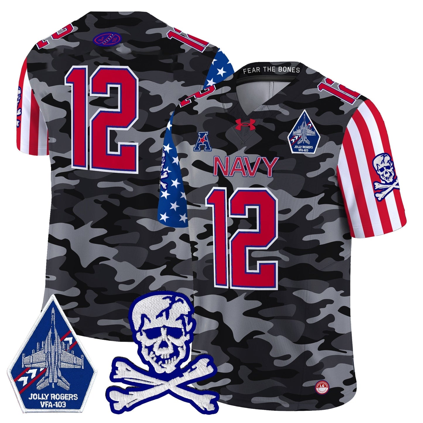 Navy MID 2024 American Style Vapor Limited Jersey - All Stitched