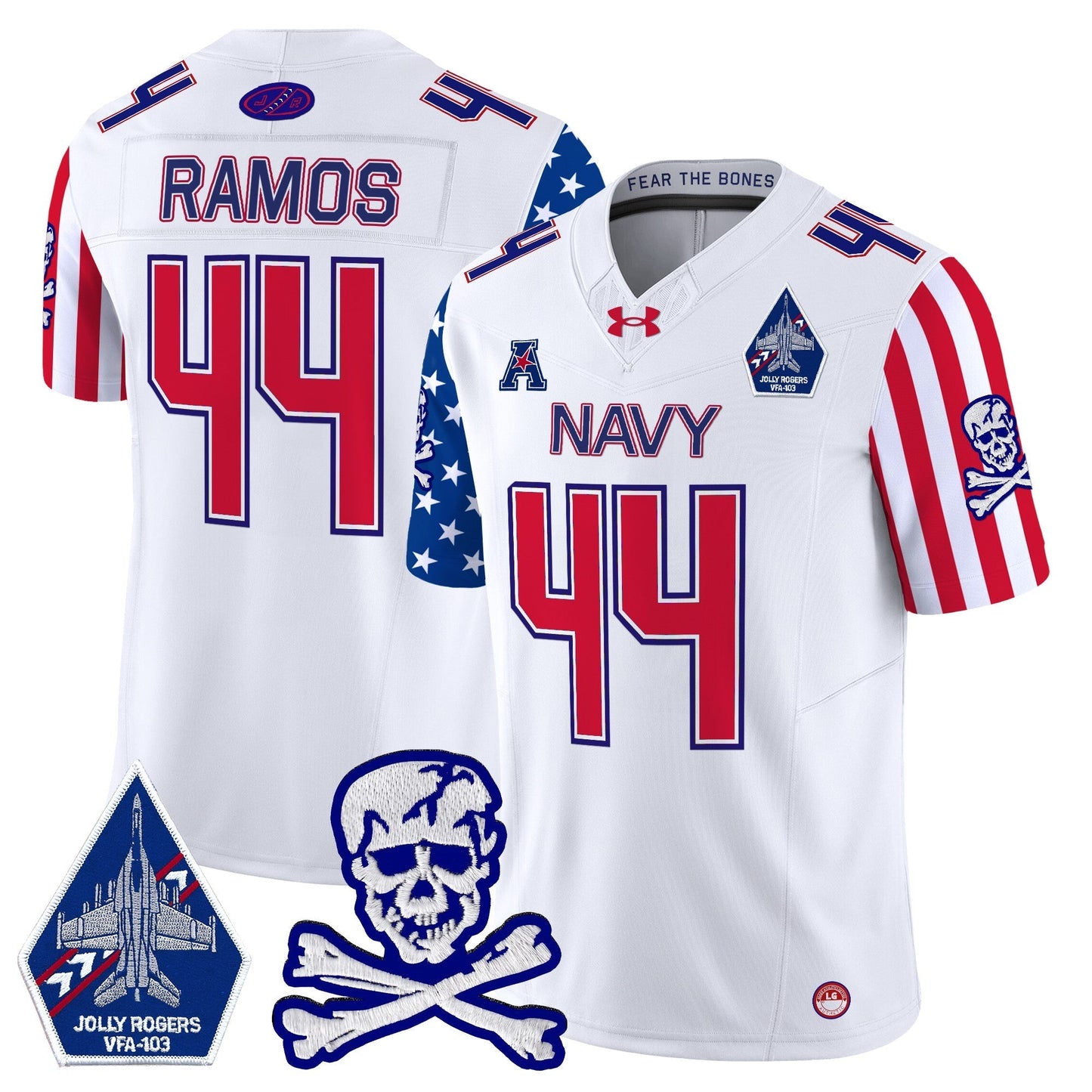 Navy MID 2024 American Style Vapor Limited Jersey - All Stitched