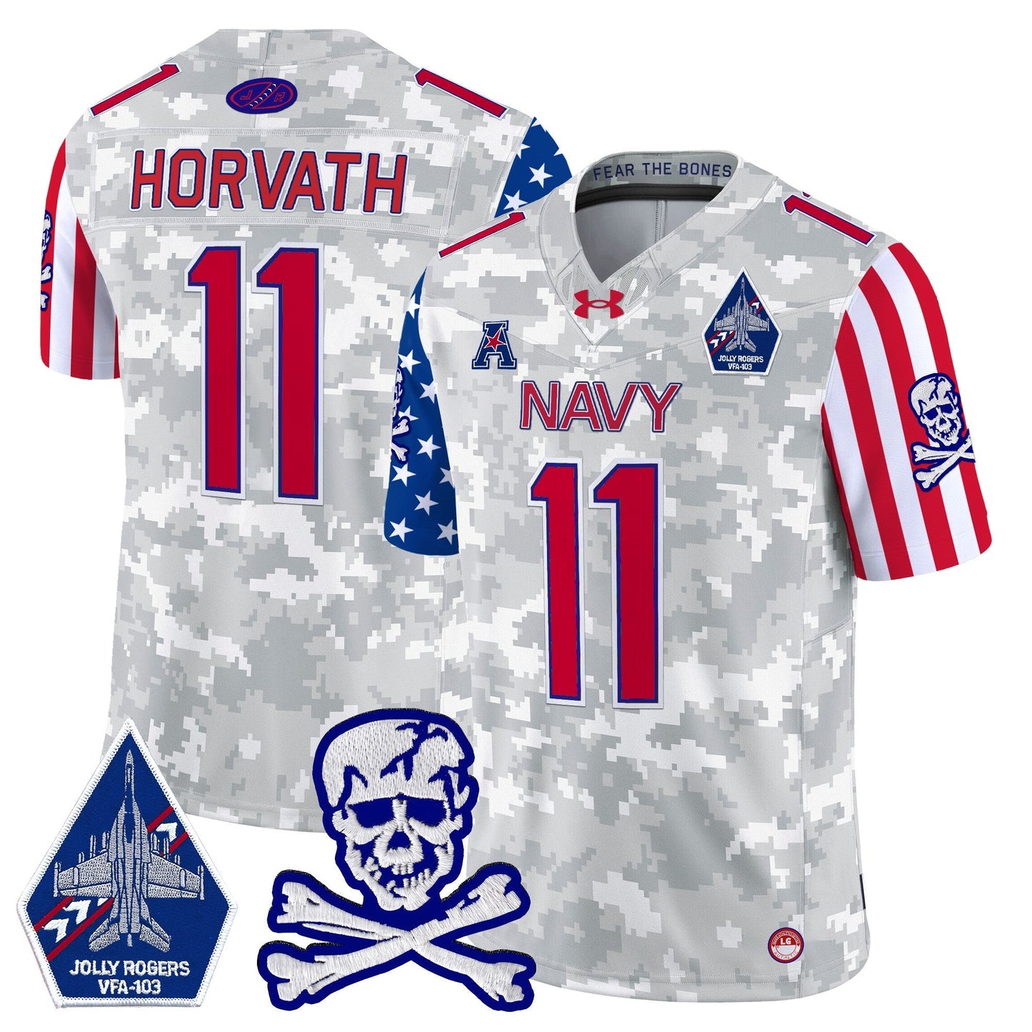 Navy MID 2024 American Style Vapor Limited Jersey - All Stitched