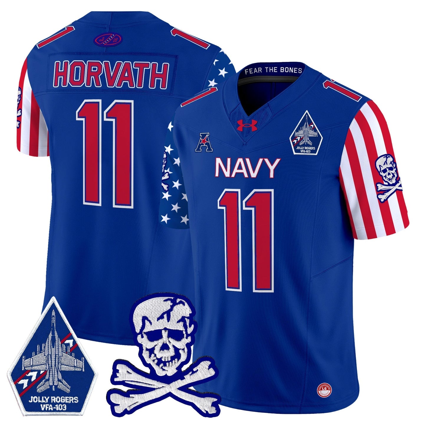 Navy MID 2024 American Style Vapor Limited Jersey - All Stitched