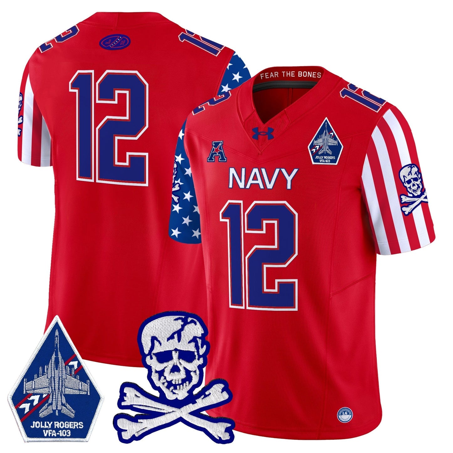 Navy MID 2024 American Style Vapor Limited Jersey - All Stitched