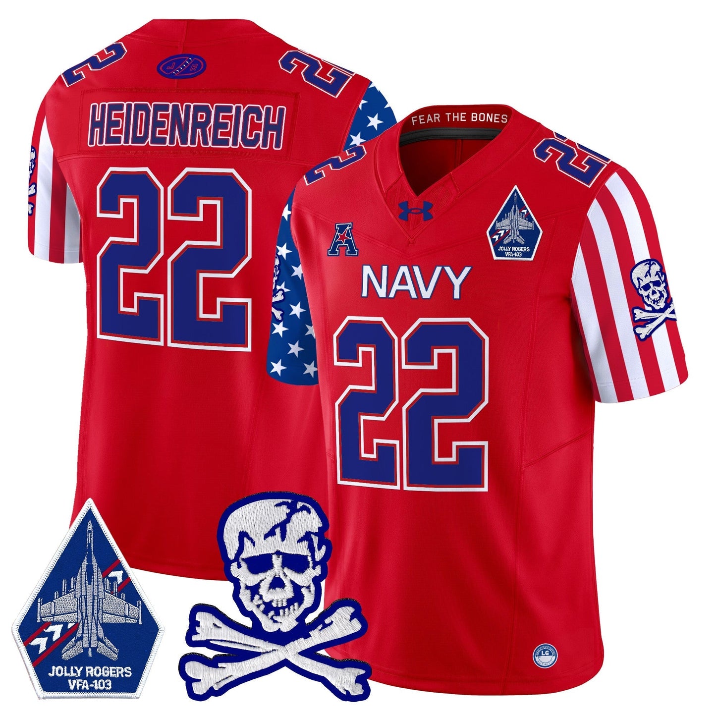Navy MID 2024 American Style Vapor Limited Jersey - All Stitched