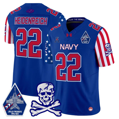 Navy MID 2024 American Style Vapor Limited Jersey - All Stitched