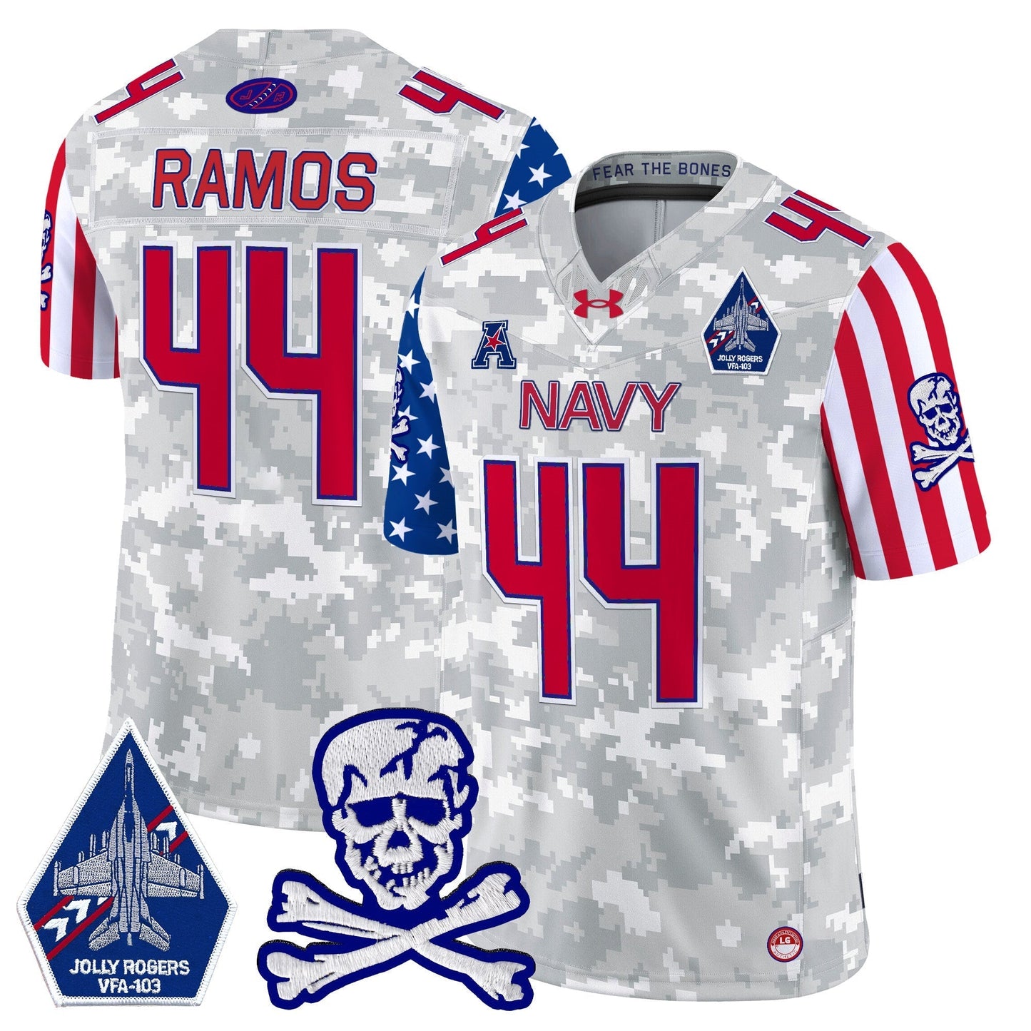 Navy MID 2024 American Style Vapor Limited Jersey - All Stitched