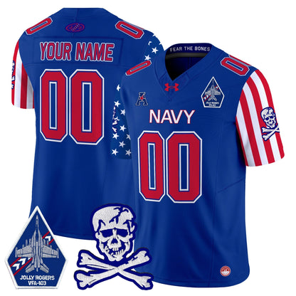 Navy MID 2024 American Style Vapor Limited Custom Jersey - All Stitched