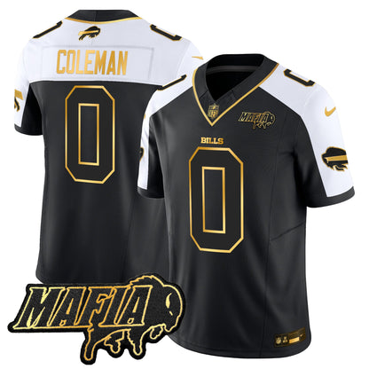 Men's Buffalo Bills 2025 Bills Mafia Patch Gold Vapor Limited Jersey - All Stitched